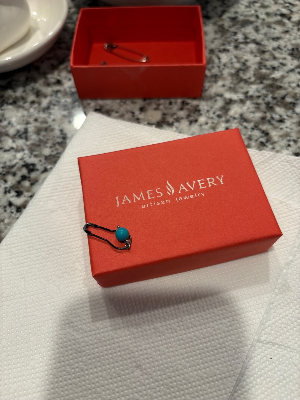 James Avery Charm Turquoise Bead